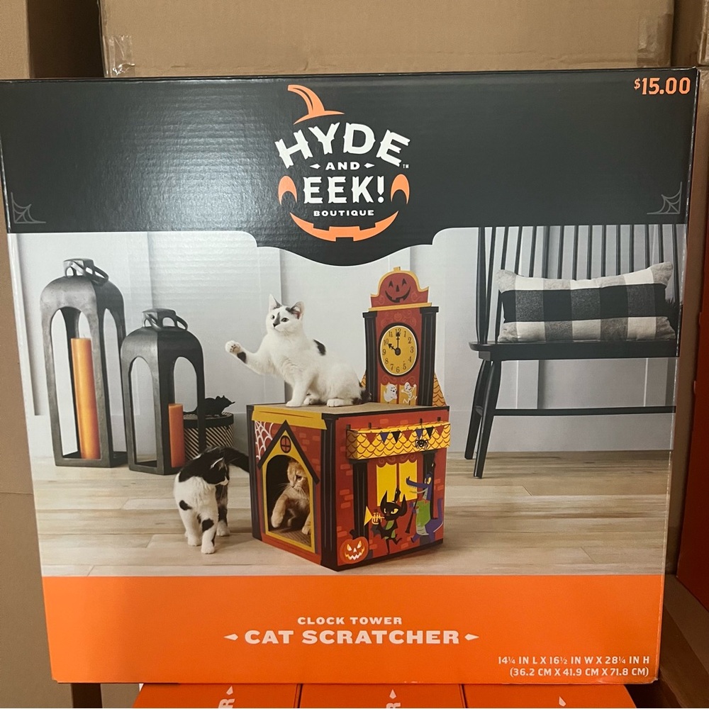 Target Hyde and EEK! Boutique Cat Scratcher - Orange and Black